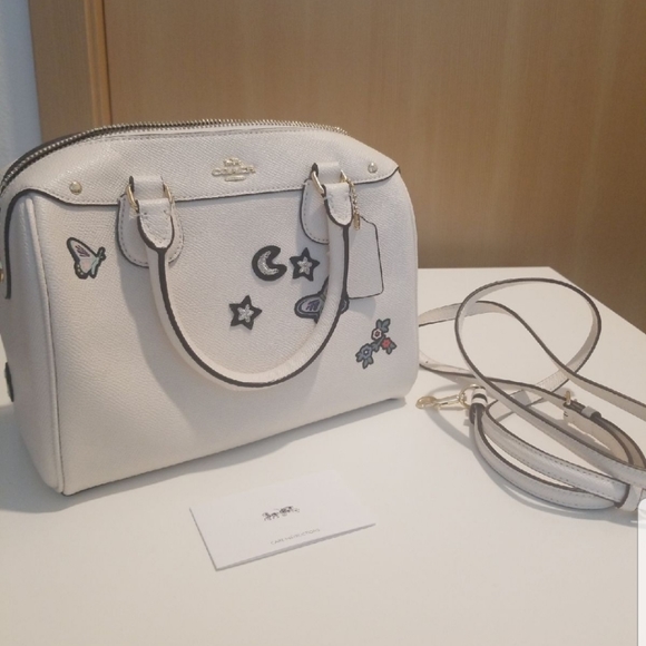 Rare Coach Limited edition embroidery satchel crossbody handbag butterfl… - Picture 3 of 11